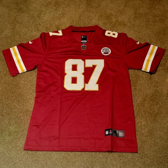 Travis kelce #87 Kansas City cheifs Red Replica NFL Jersey - Picture 2 of 2